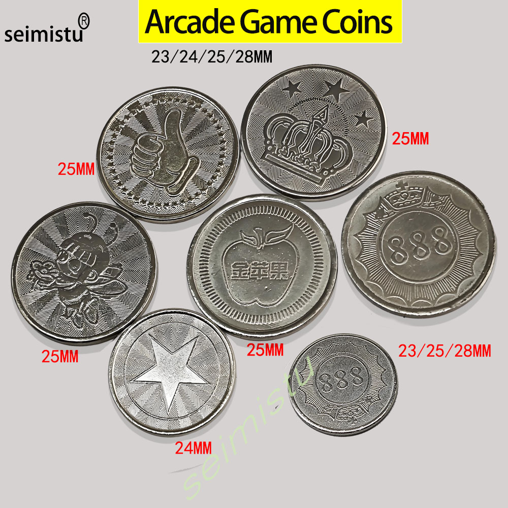 Arcade Games And Vending - 100 pièces en acier inoxydable 23/24/25mm